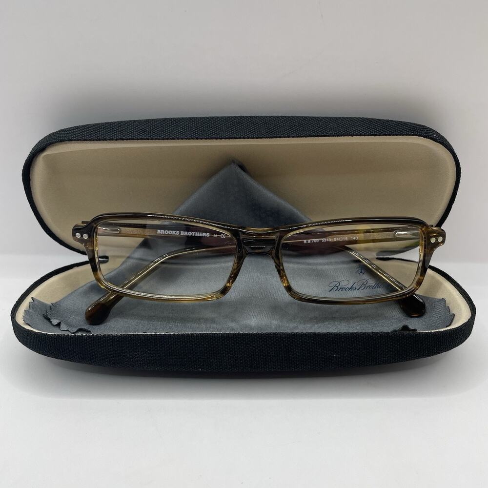 Brooks Brothers BB709 5313 Tobacco Tortoise Glasses Frame NWOT 54-15-140
